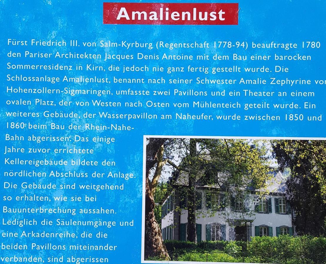 Ehem. Sommerresidenz Von Fuerst Friedrich Iii. App.1 Und App.2 Kirn Exterior foto